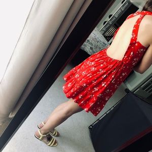 Anthropologie Sunday Mi Amor Backless Floral Dress